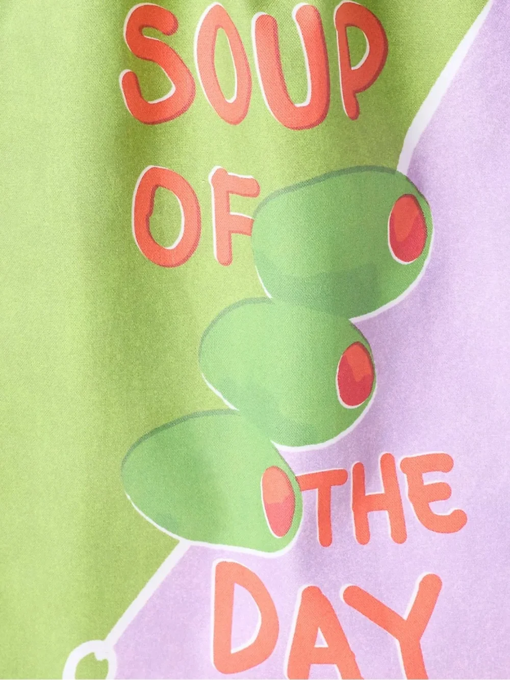 Anthropologie Soup of the Day Bar Towel in Martini Olive Print